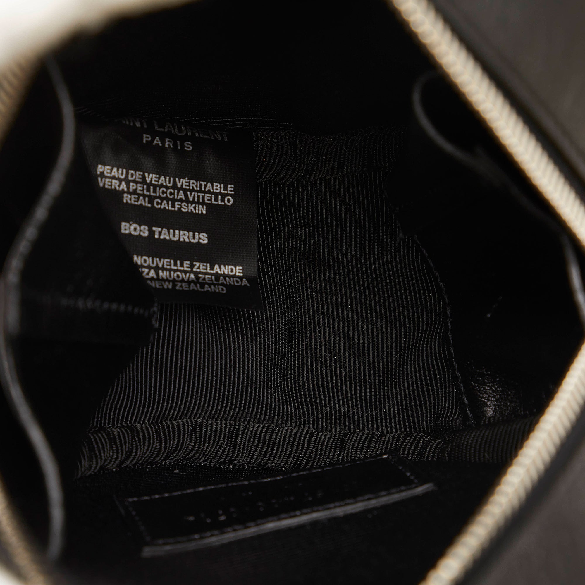 SAINT LAURENT Pony Hair Round Crossbody Crossbody Bag