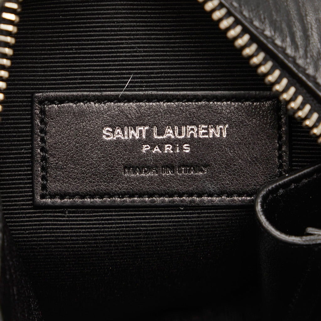 SAINT LAURENT Pony Hair Round Crossbody Crossbody Bag