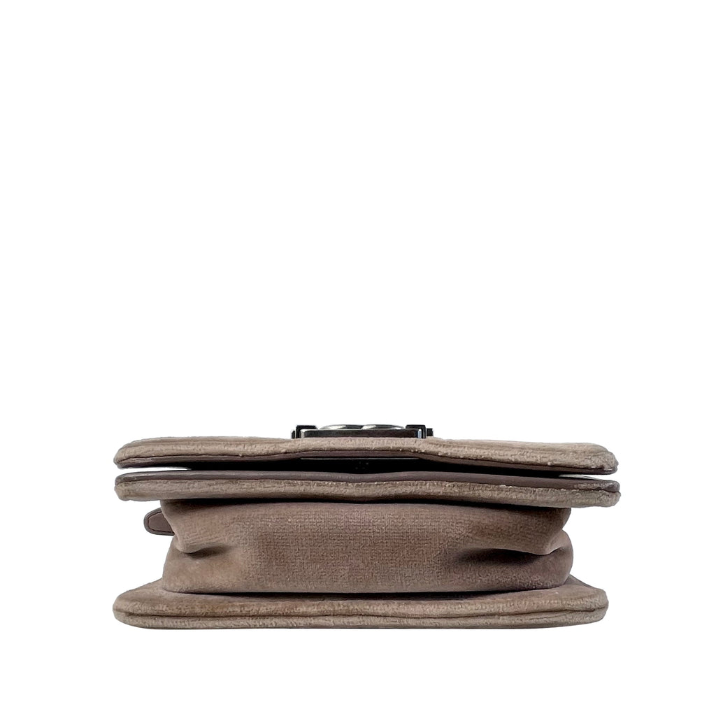 CHANEL Mini Velvet Boy Flap Bag