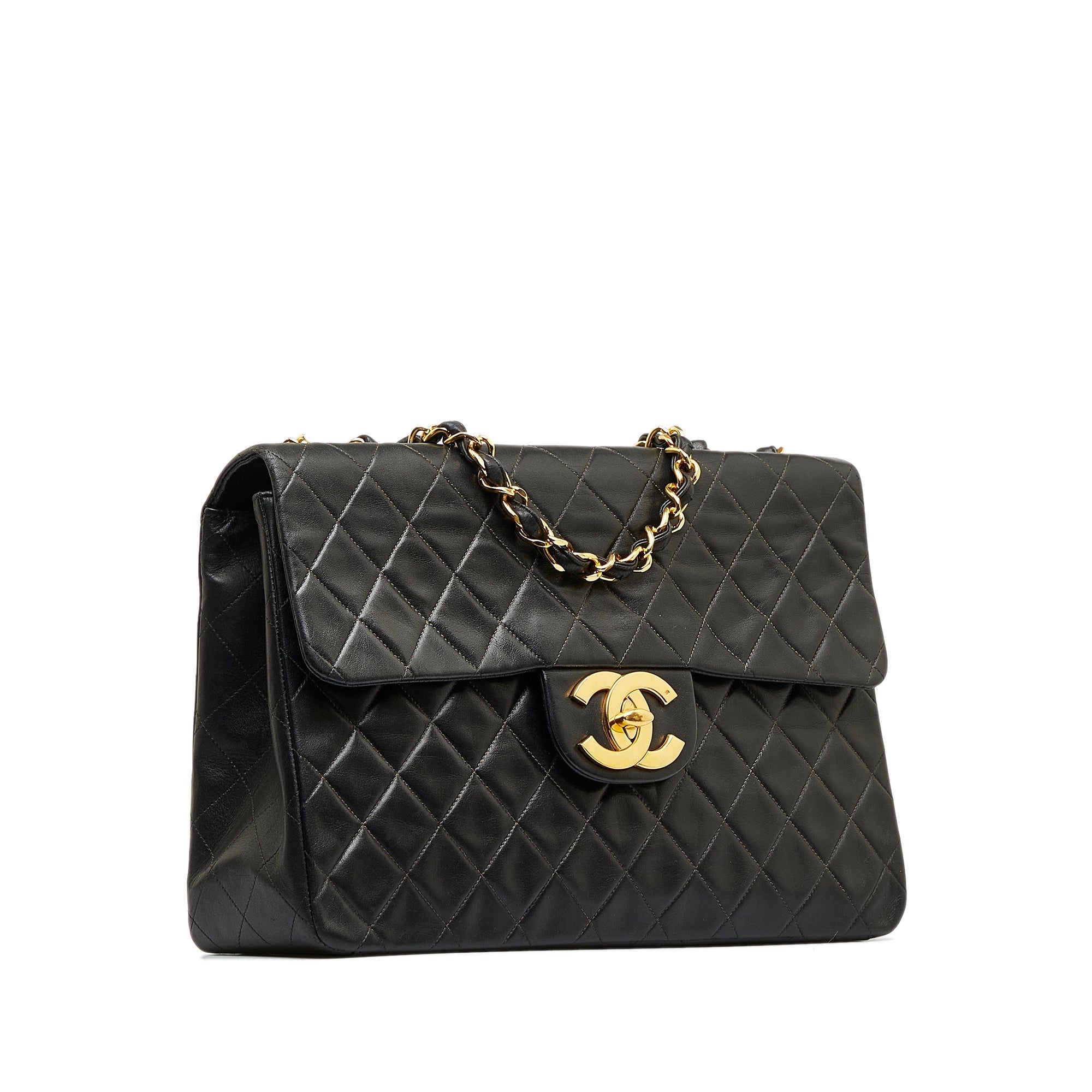CHANEL Maxi XL Classic Lambskin Single Flap Shoulder Bag