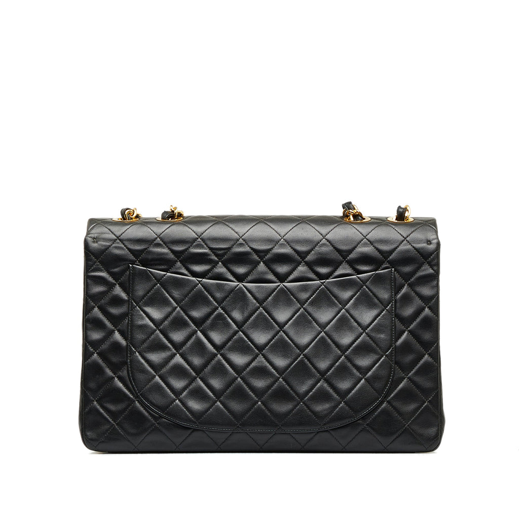 CHANEL Maxi XL Classic Lambskin Single Flap Shoulder Bag