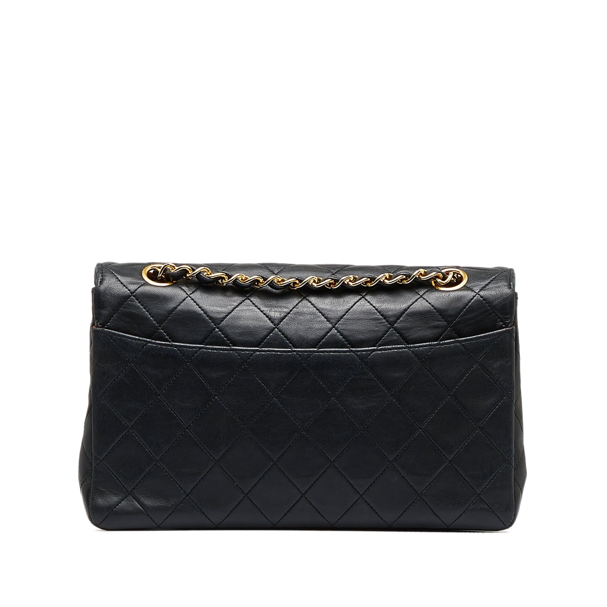 CHANEL Small Quilted Lambskin Single Flap Shoulder Bag