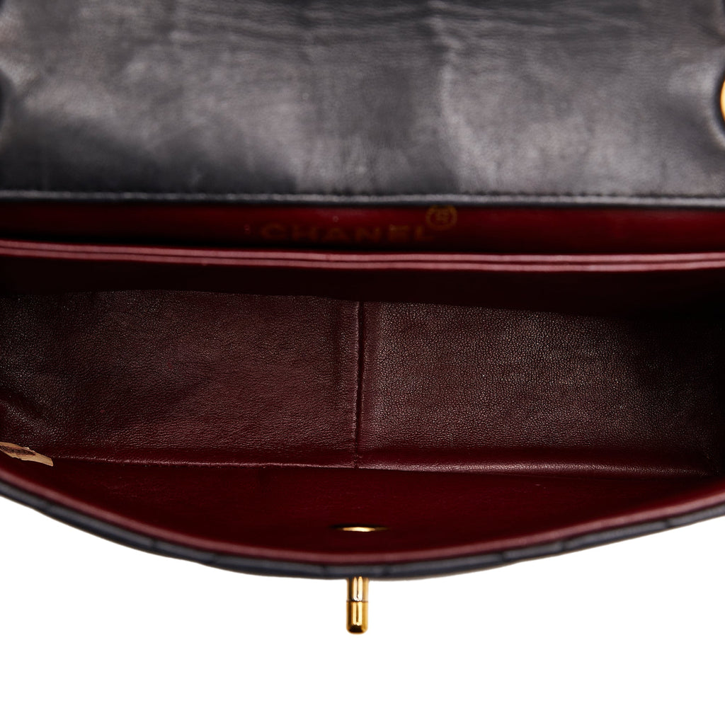 CHANEL Small Quilted Lambskin Single Flap Shoulder Bag