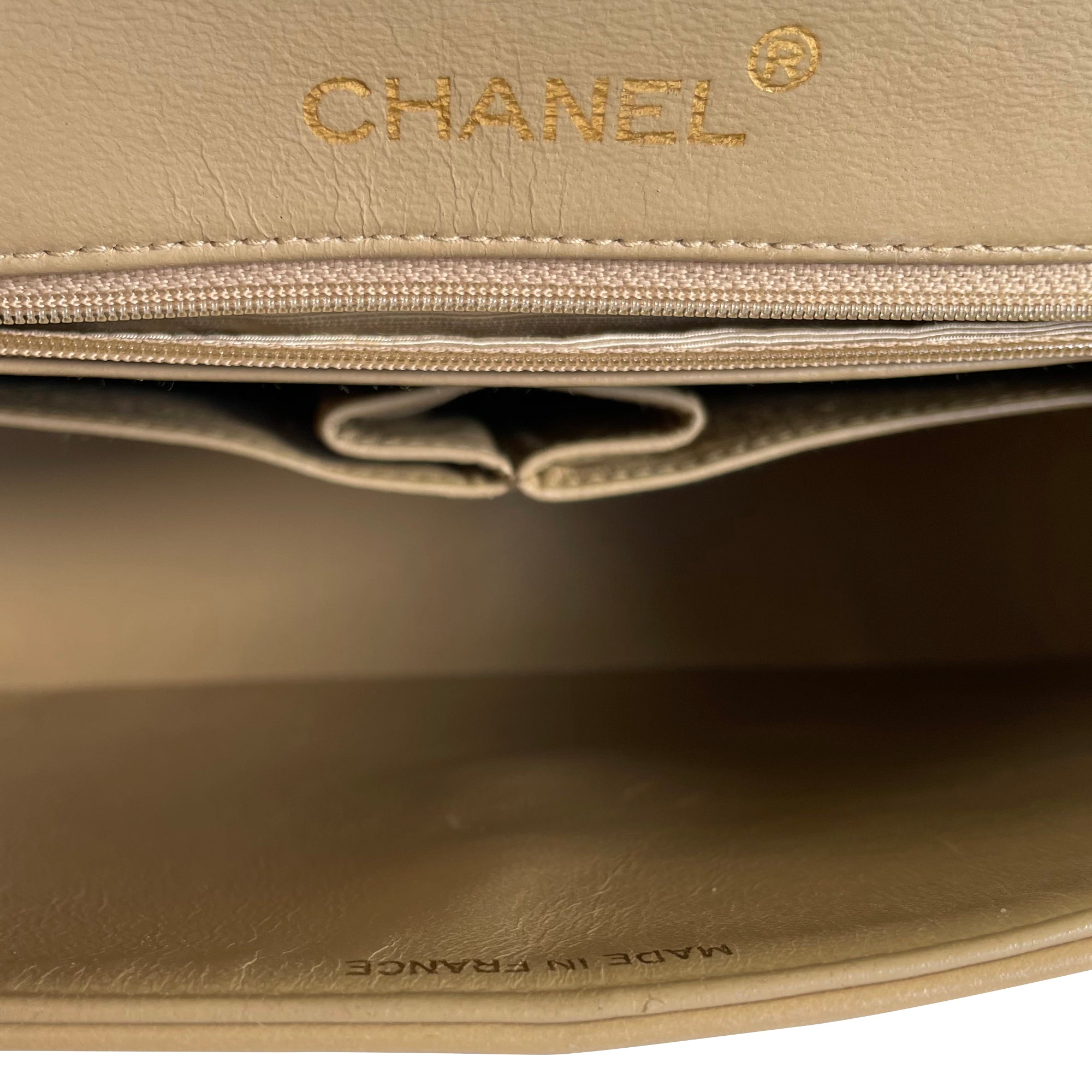 CHANEL Medium Tall Classic Lambskin Double Flap Shoulder Bag