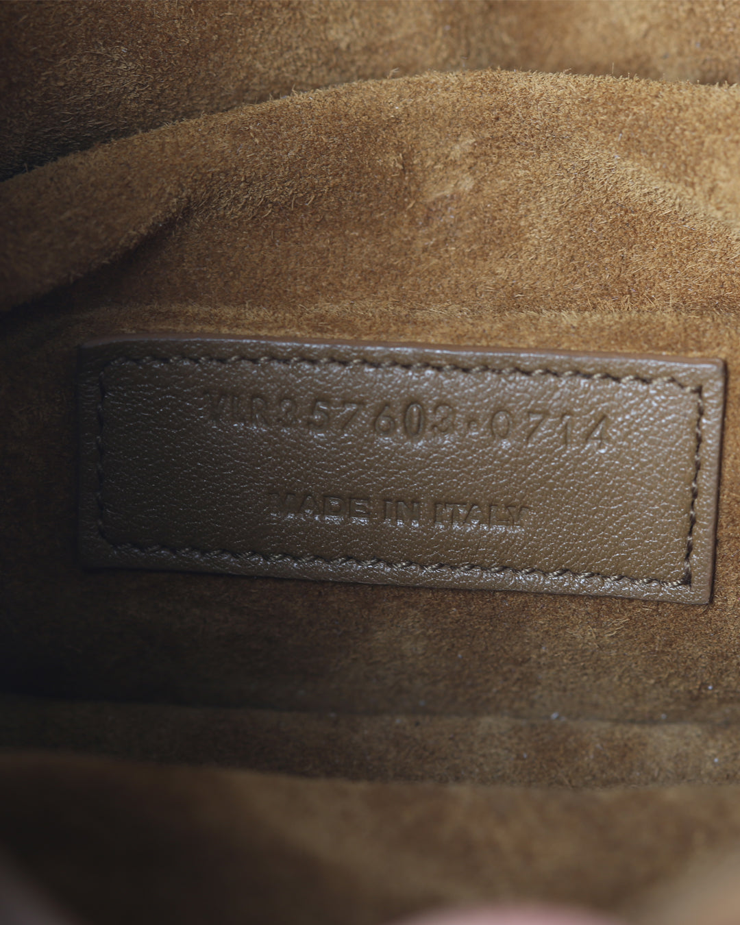 SAINT LAURENT Brown Suede Fringe Emmanuelle Crossbody Bag