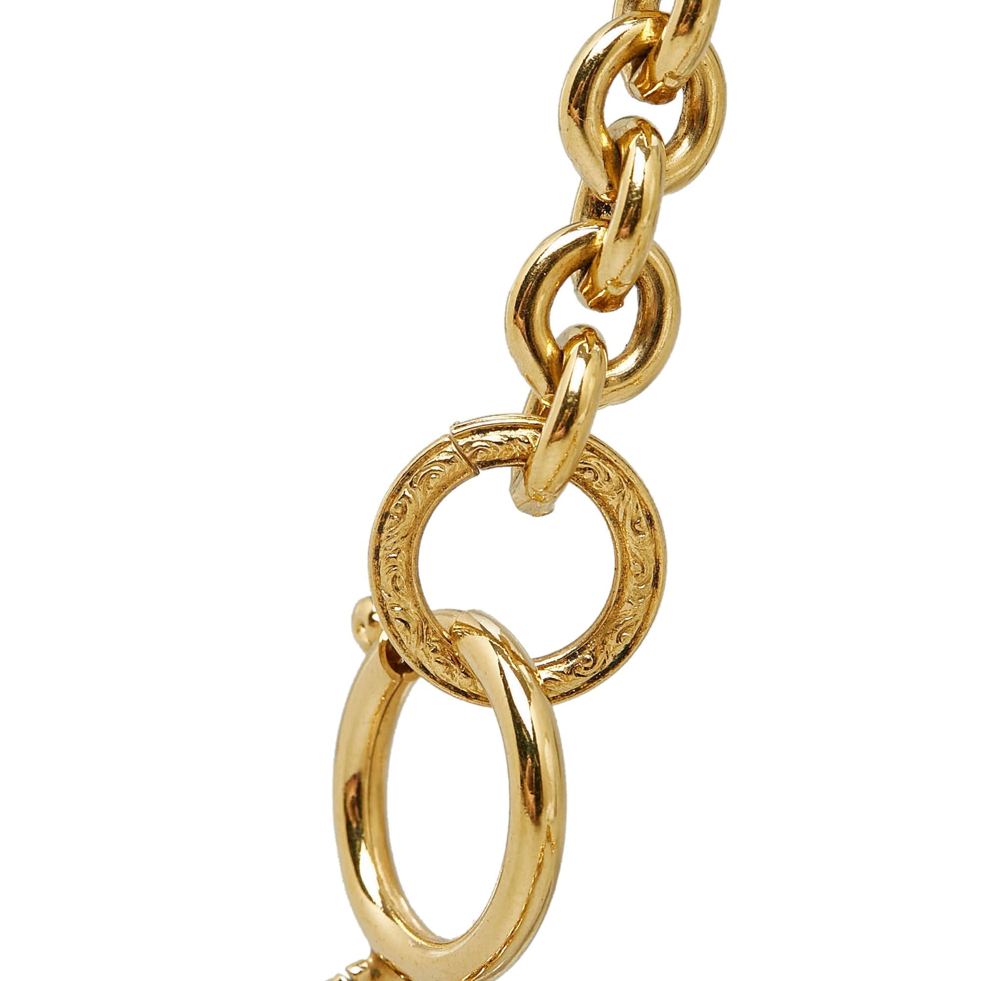CHANEL CC Pendant Necklace Costume Necklace