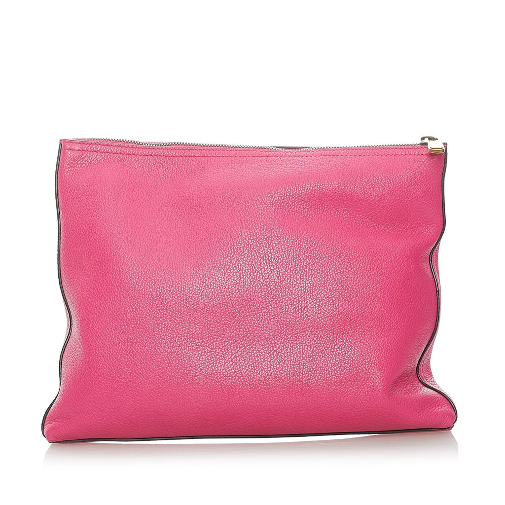 Gucci Logo Clutch Bag Pink
