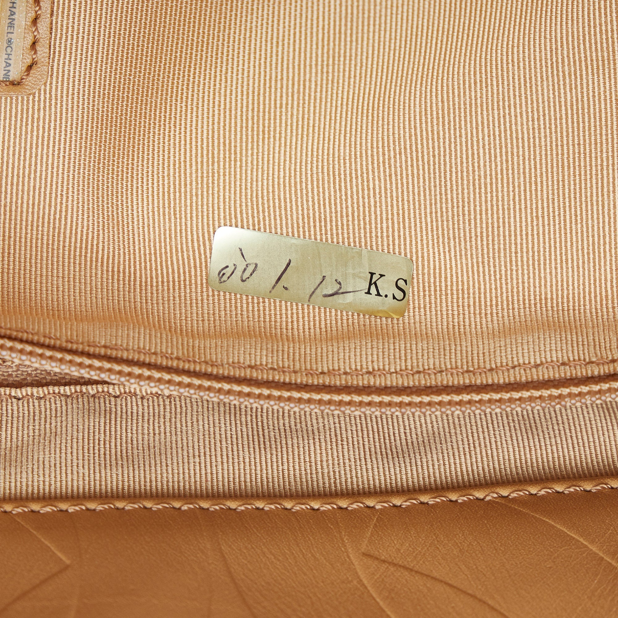 CHANEL CC Embossed Leather Tote Bag