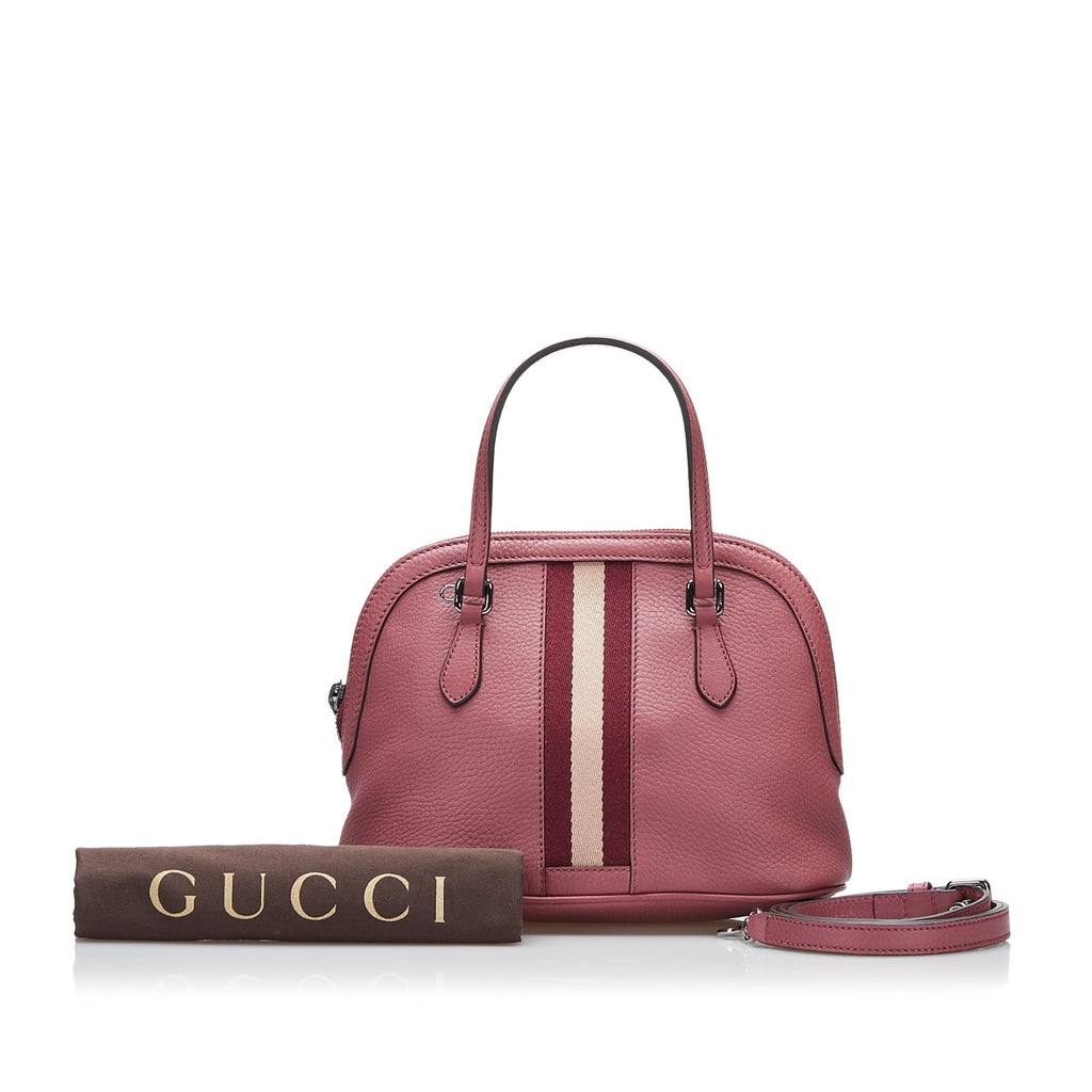 Gucci Web Dome Handbag Mini Pink