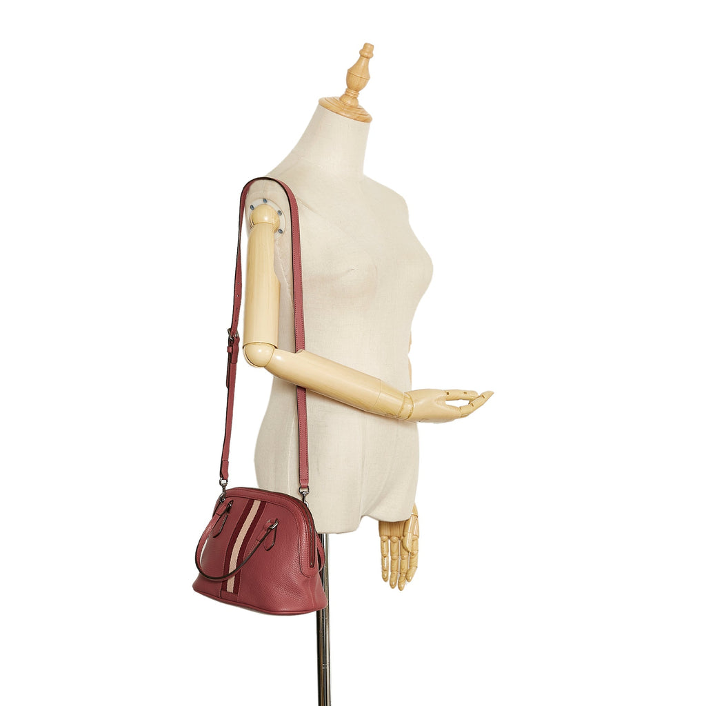 Gucci Web Dome Handbag Mini Pink