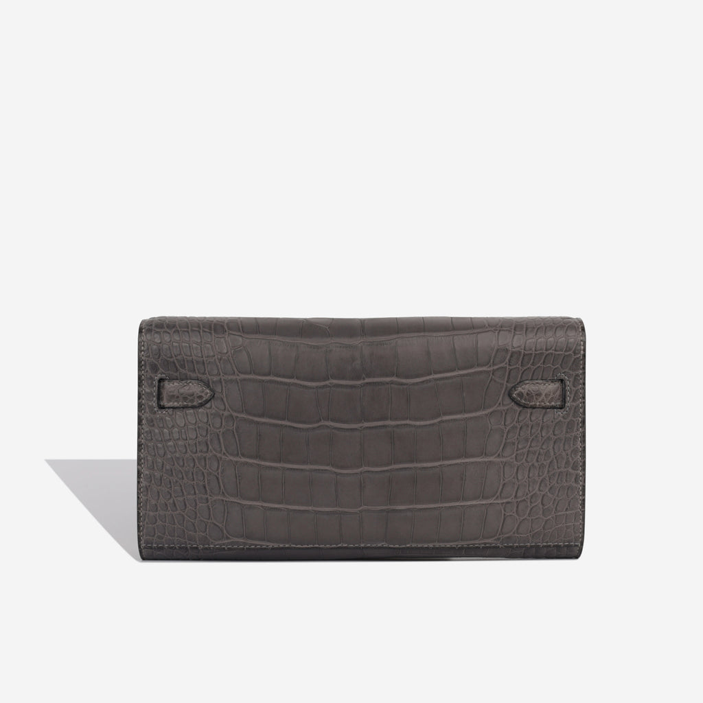 Hermès Kelly To Go Wallet - Graphite Alligator (NWT)