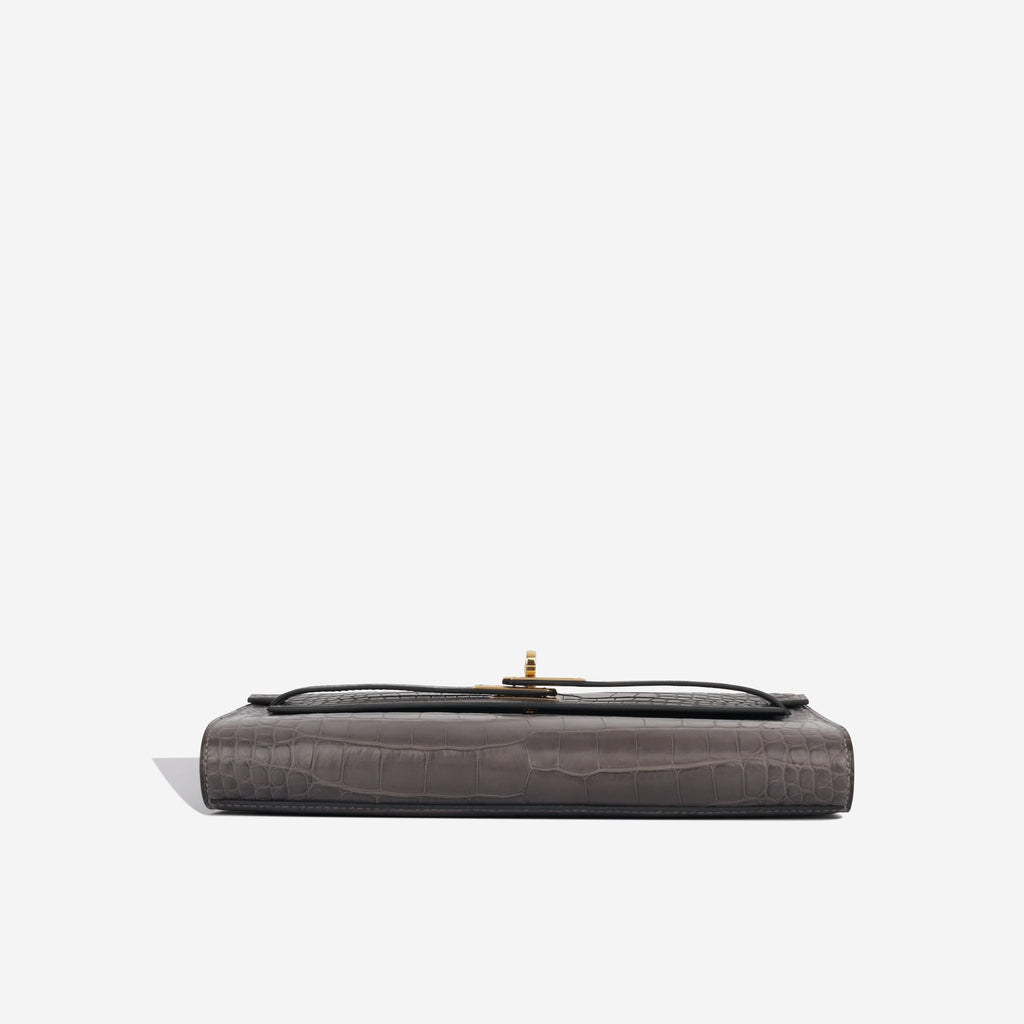 Hermès Kelly To Go Wallet - Graphite Alligator (NWT)