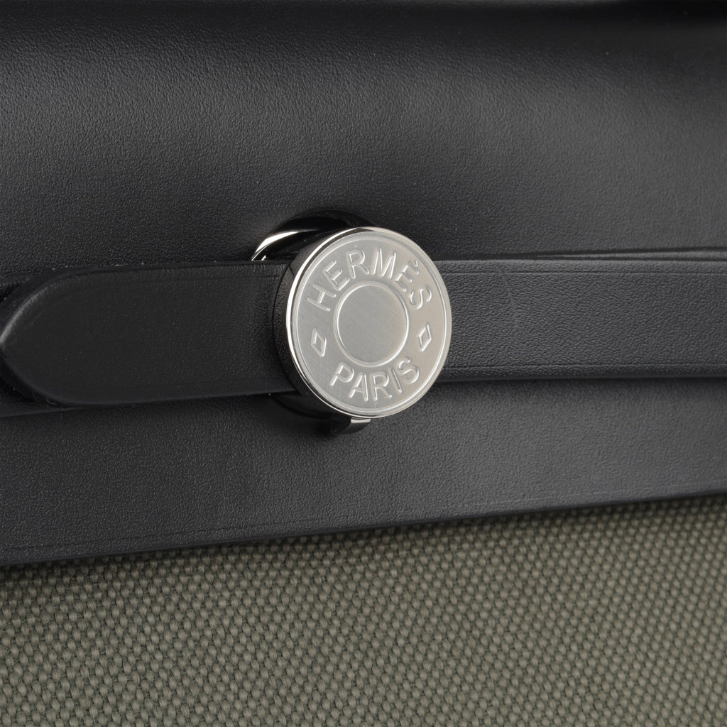 Hermès Herbag 31 - Vert De Gris