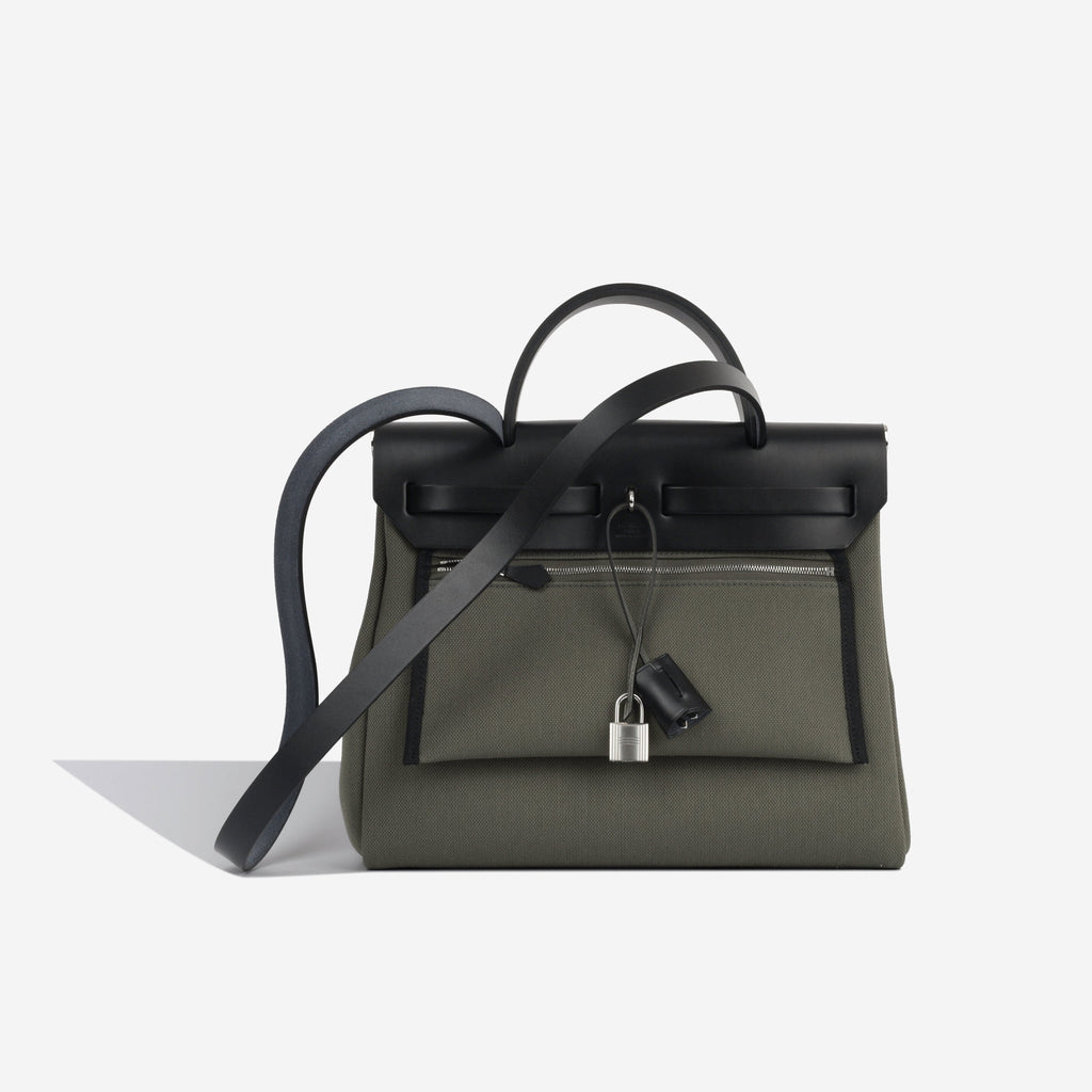 Hermès Herbag 31 - Vert De Gris