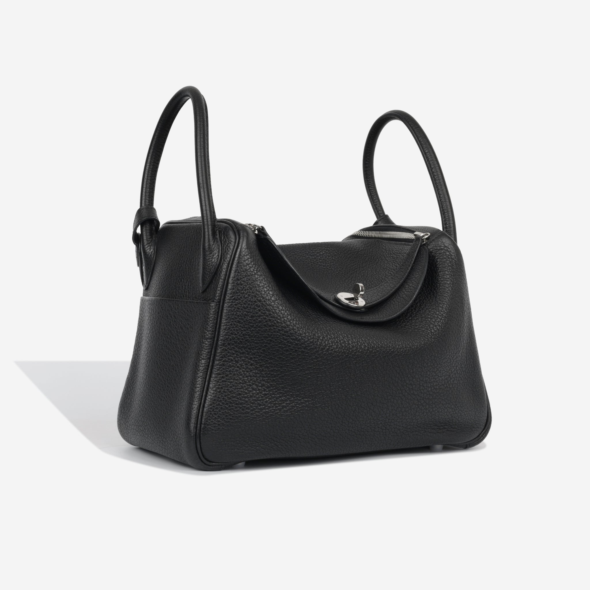 Hermès Lindy 30 - Black Clemence - PHW