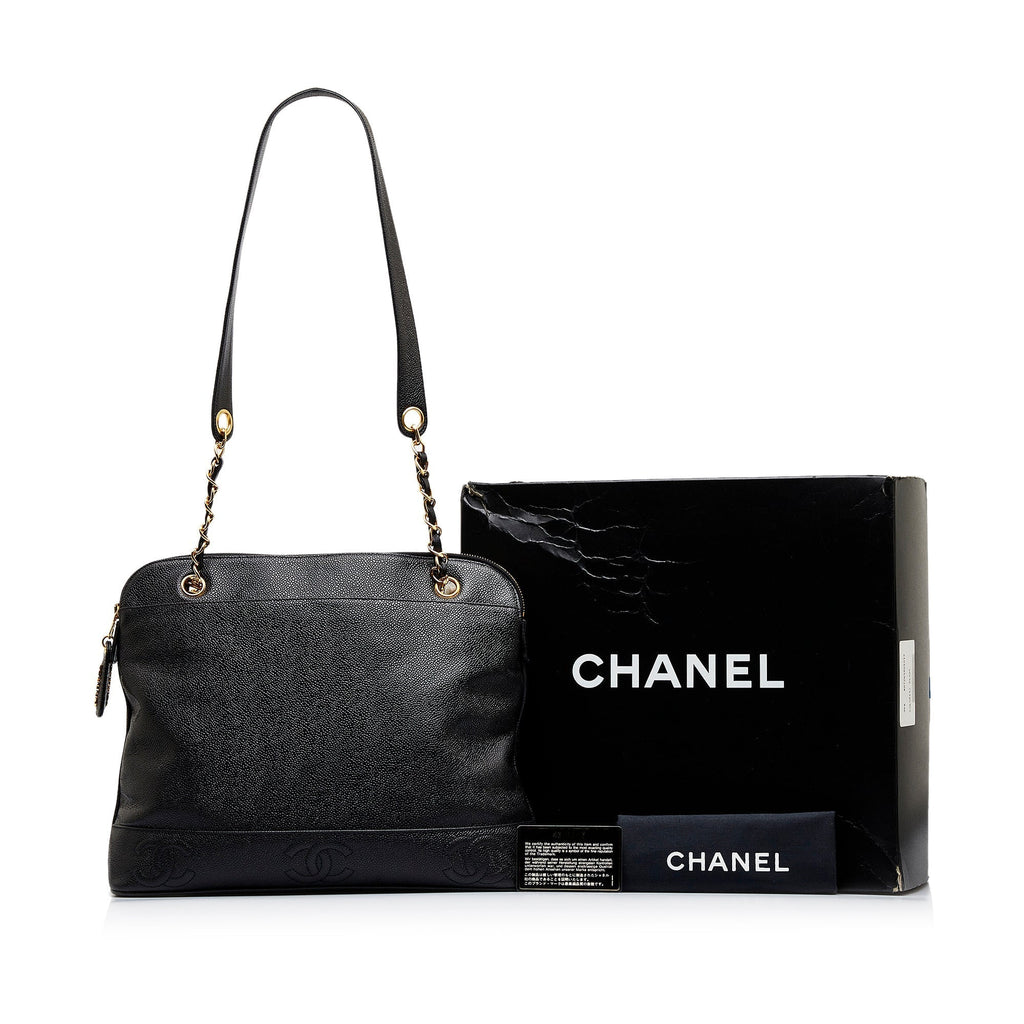 CHANEL Triple CC Caviar Shoulder Bag