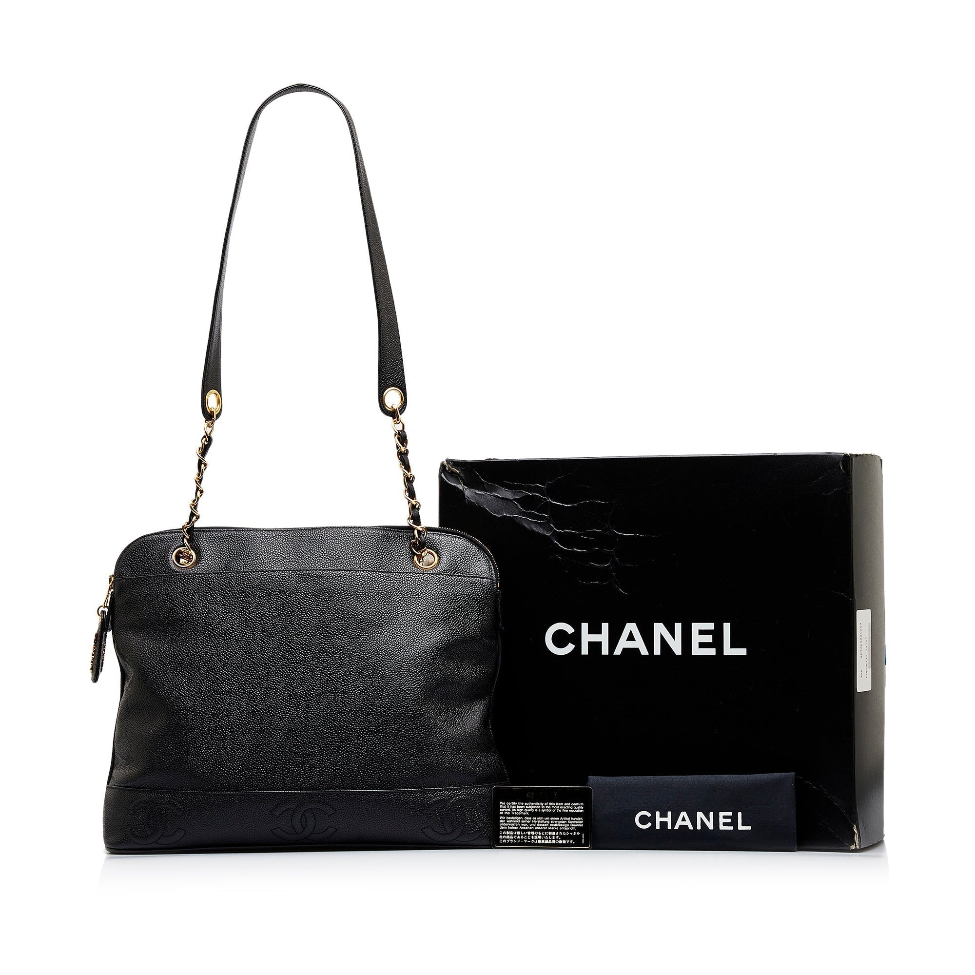 CHANEL Triple CC Caviar Shoulder Bag