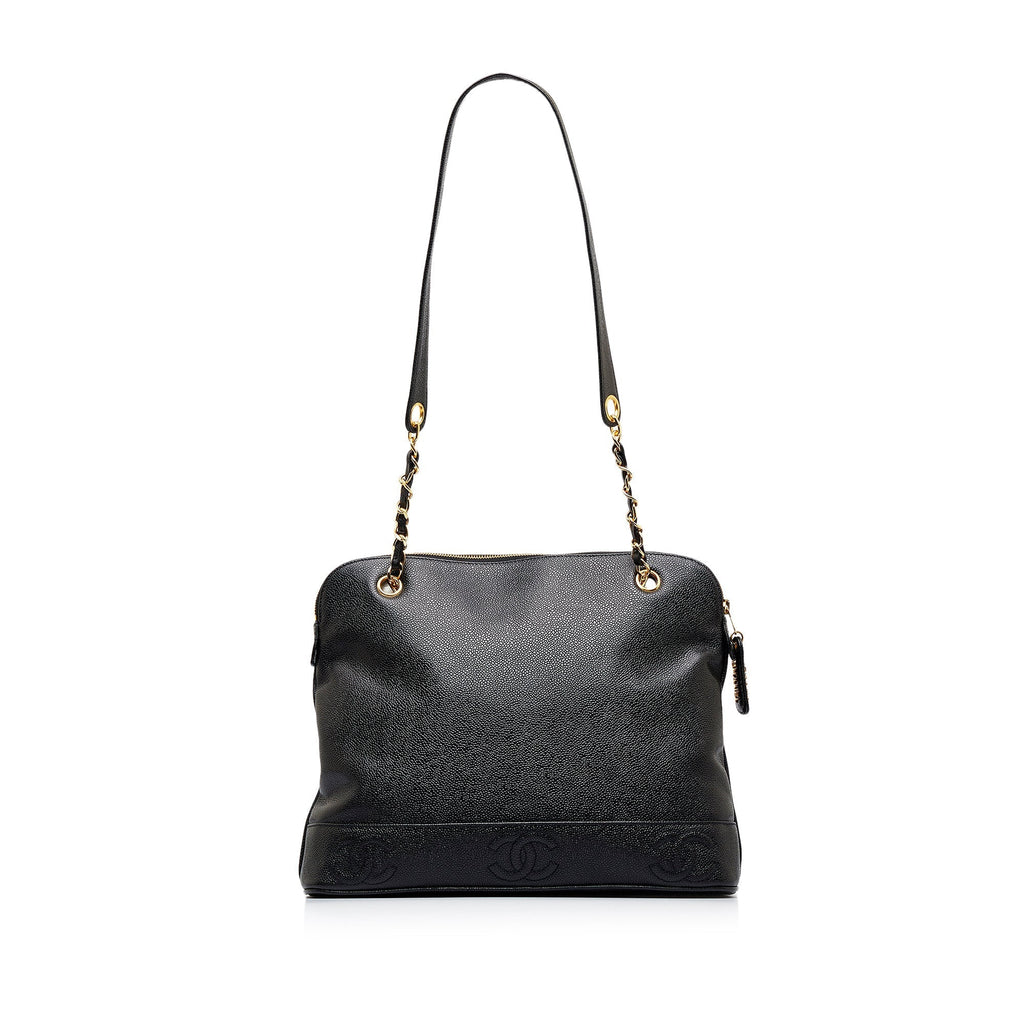 CHANEL Triple CC Caviar Shoulder Bag