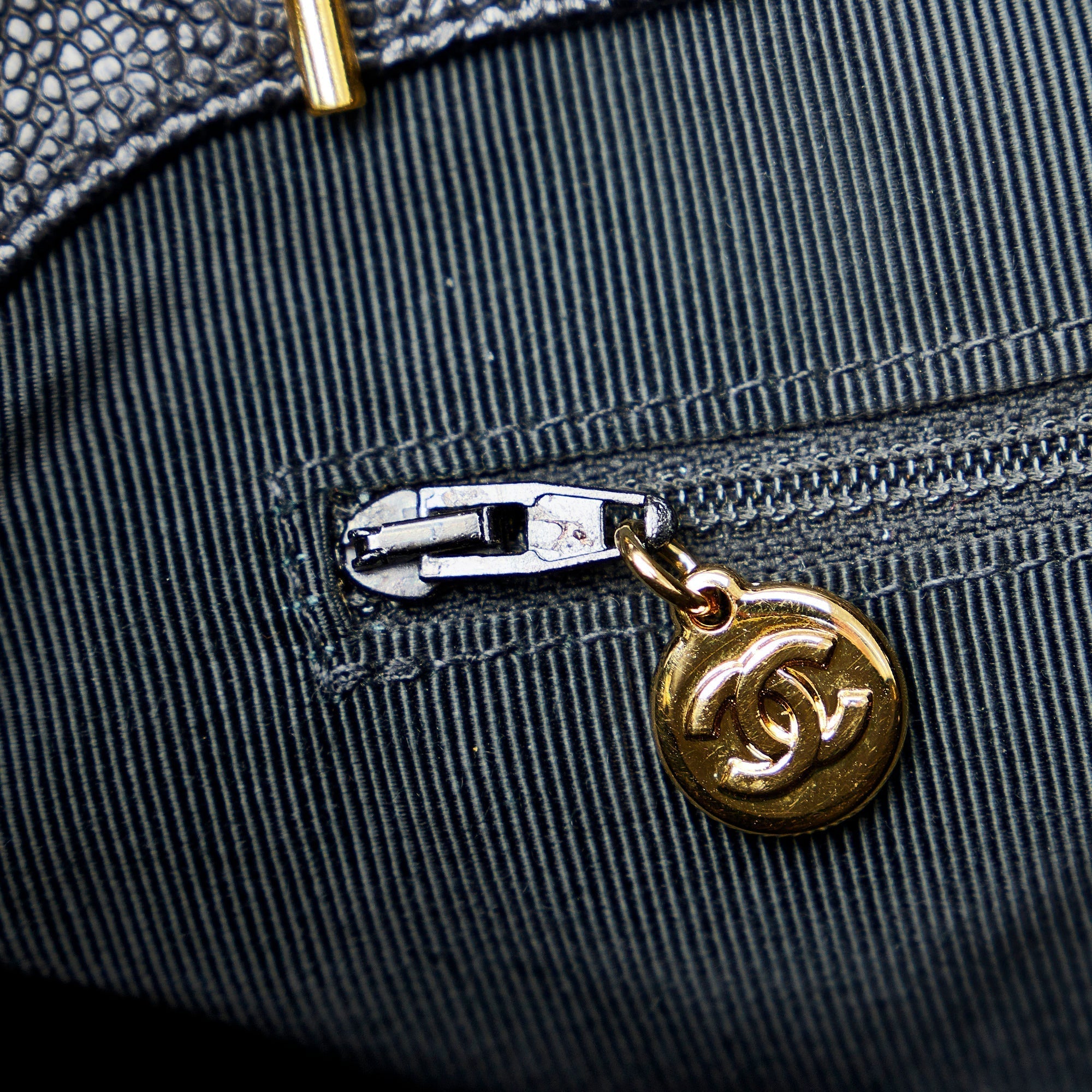 CHANEL Triple CC Caviar Shoulder Bag