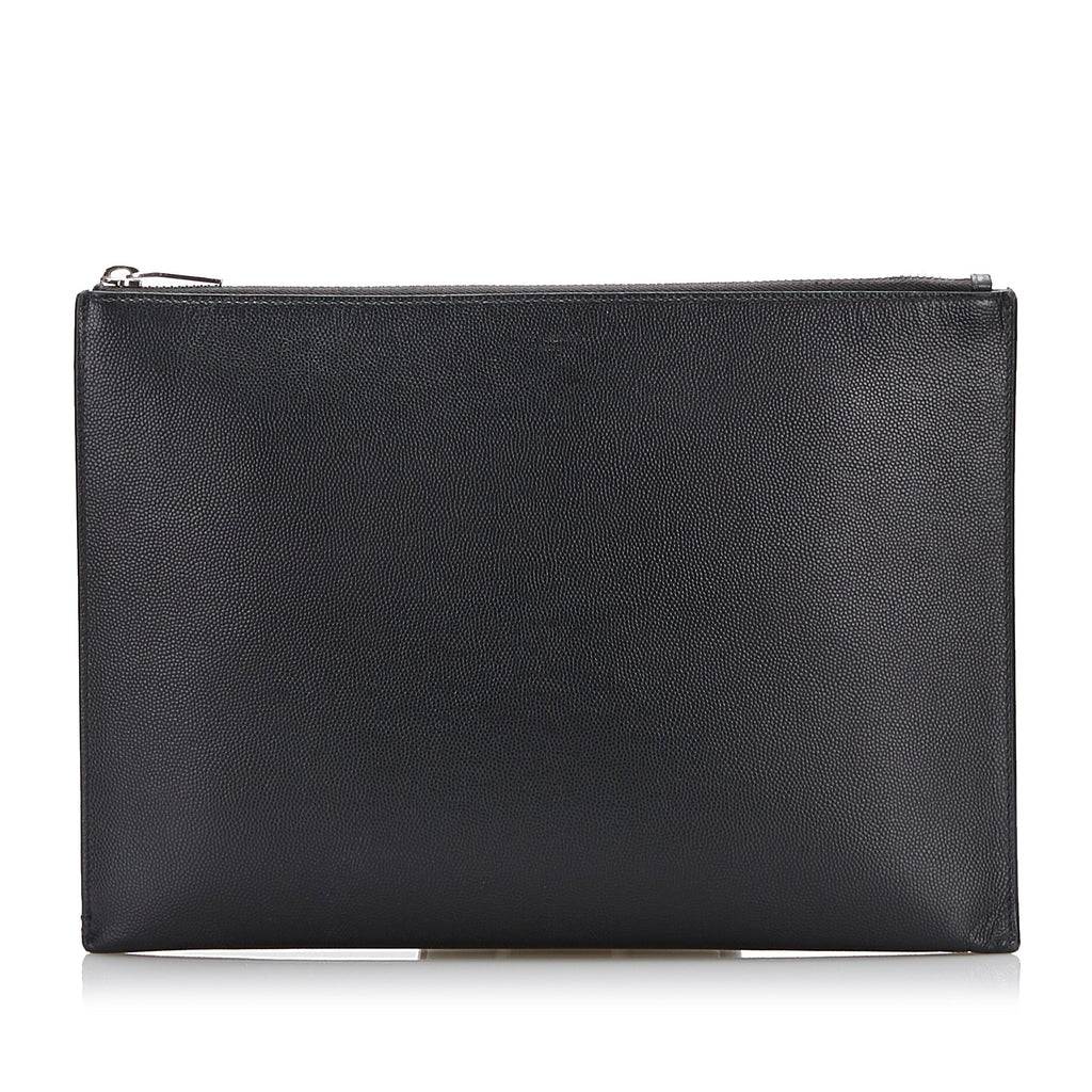 SAINT LAURENT Leather Clutch Clutch Bag