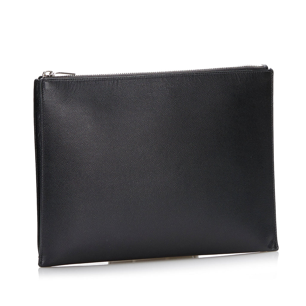 SAINT LAURENT Leather Clutch Clutch Bag