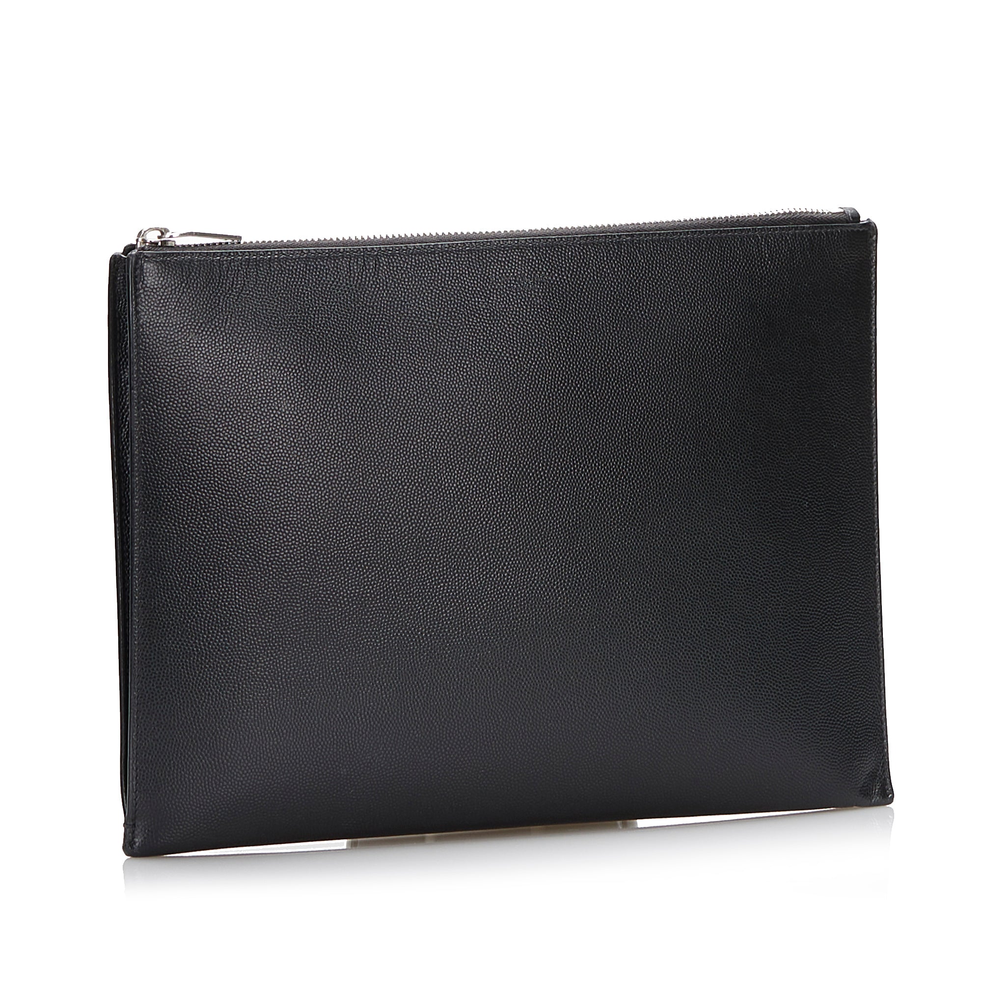 SAINT LAURENT Leather Clutch Clutch Bag