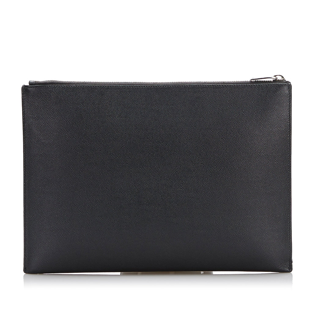 SAINT LAURENT Leather Clutch Clutch Bag