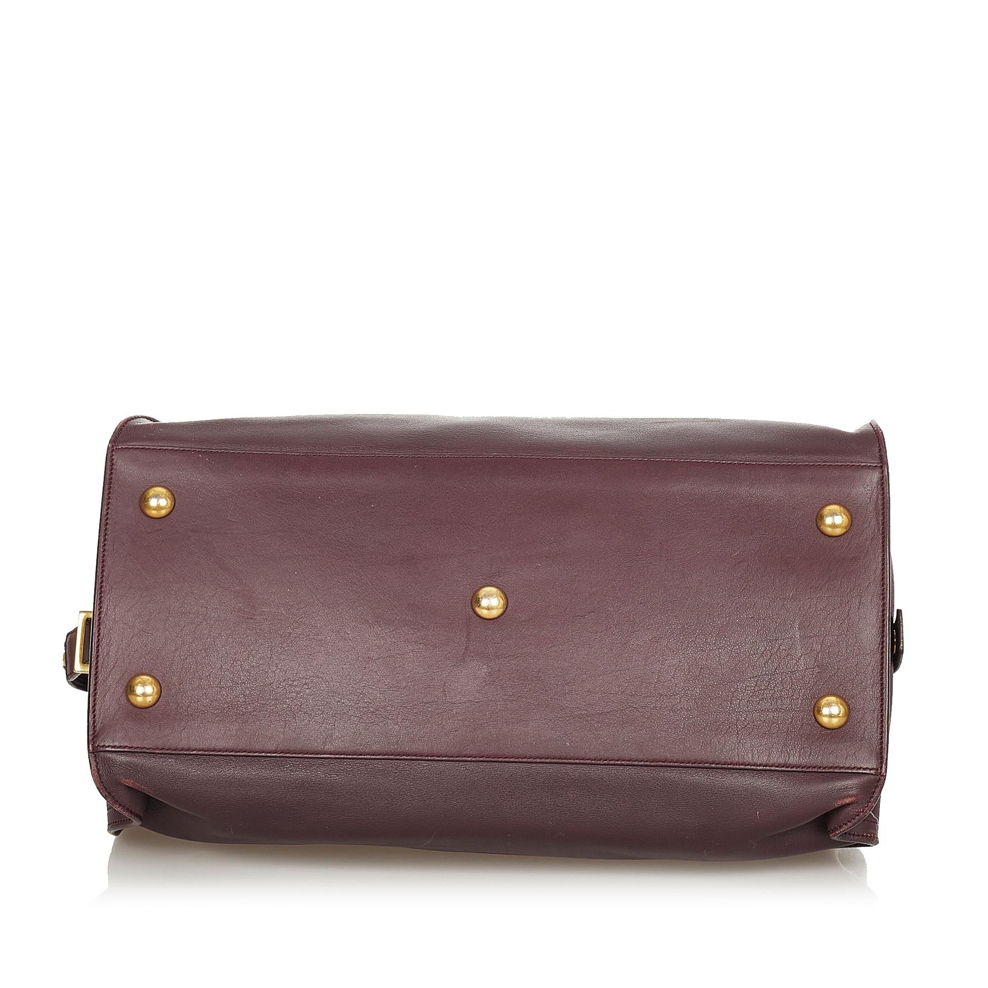 Saint Laurent Cabas Chyc Leather Handbag (SHG-HXqjDw)