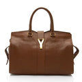 Saint Laurent Calfskin Cabas Chyc Medium Tote (SHF-Ivua2g)