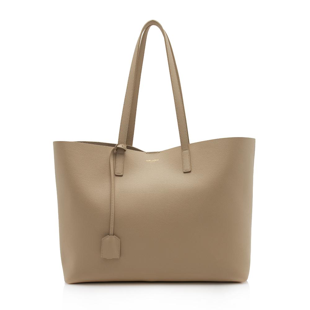 Saint Laurent Calfskin Large Shopping Tote