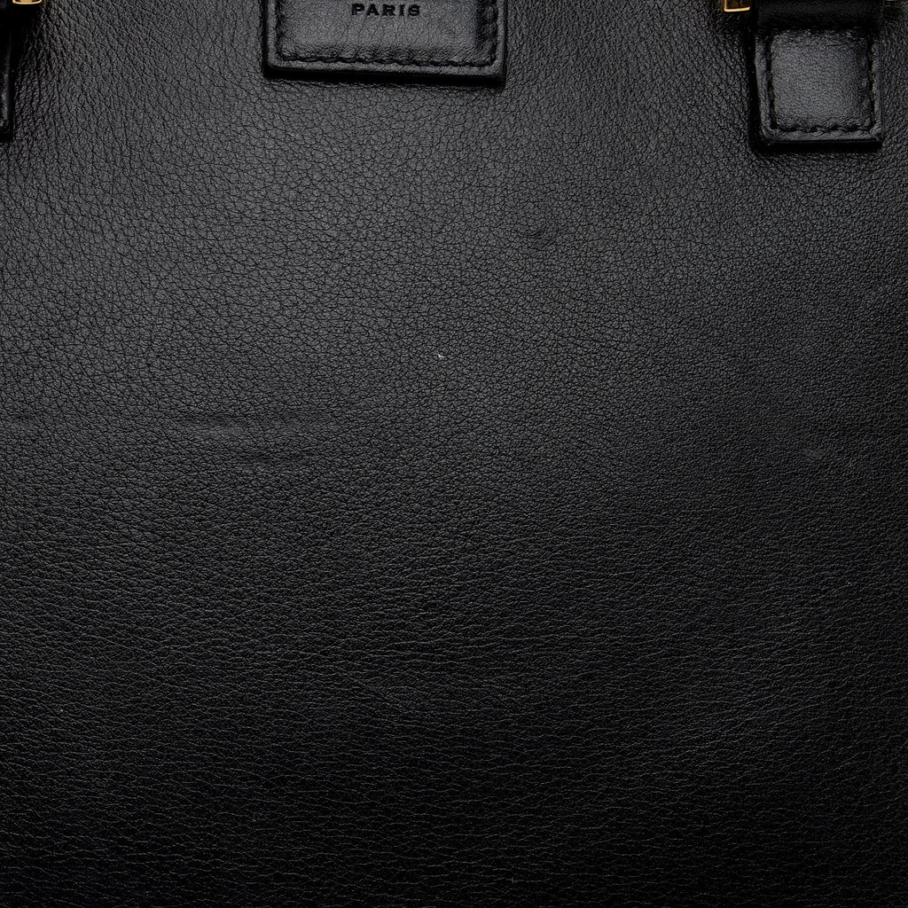 Saint Laurent Calfskin Monogram Baby Cabas Tote (SHF-aWaDWU)