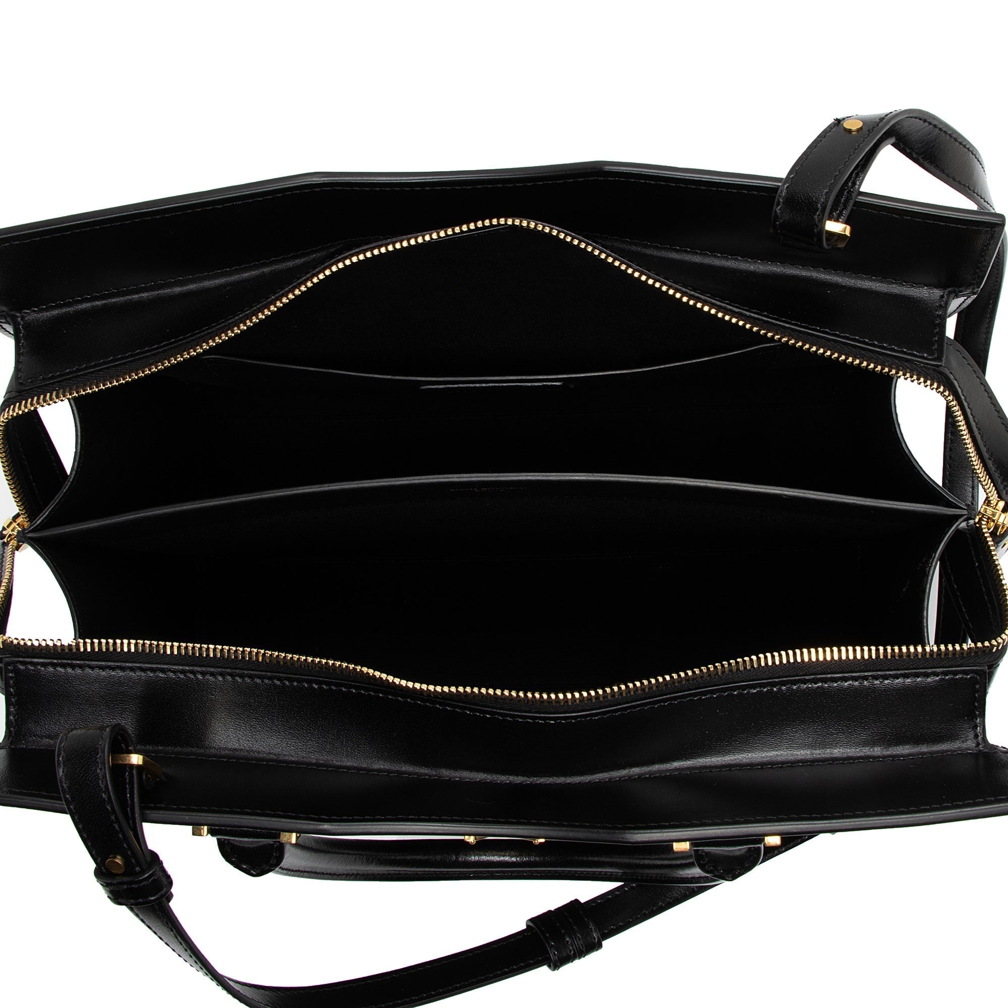 Saint Laurent Calfskin Monogram Uptown Medium Tote (SHF-Z82BDJ)