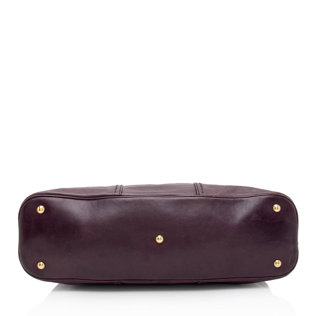 Saint Laurent Calfskin Muse Large Satchel (SHF-uHLQ3D)