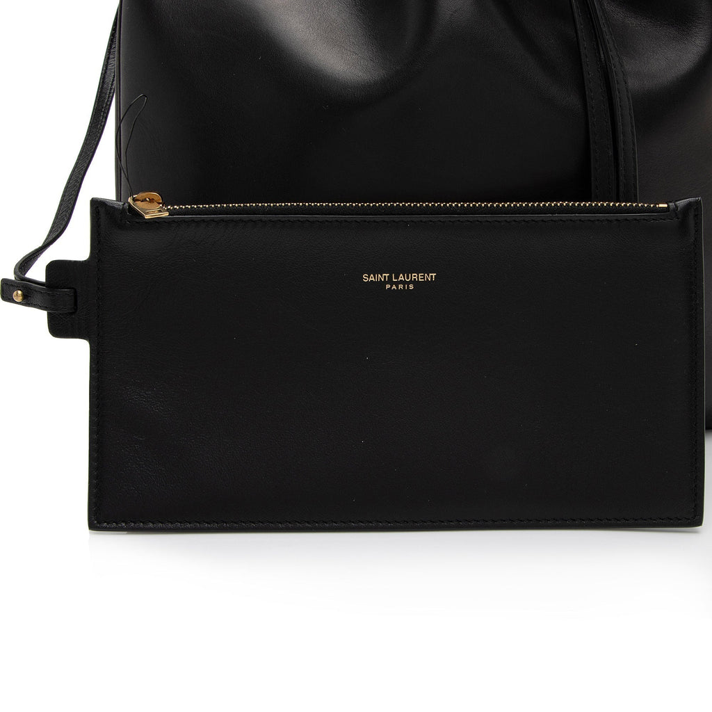 Saint Laurent Calfskin Paris VII Medium Hobo (SHF-meO3qA)