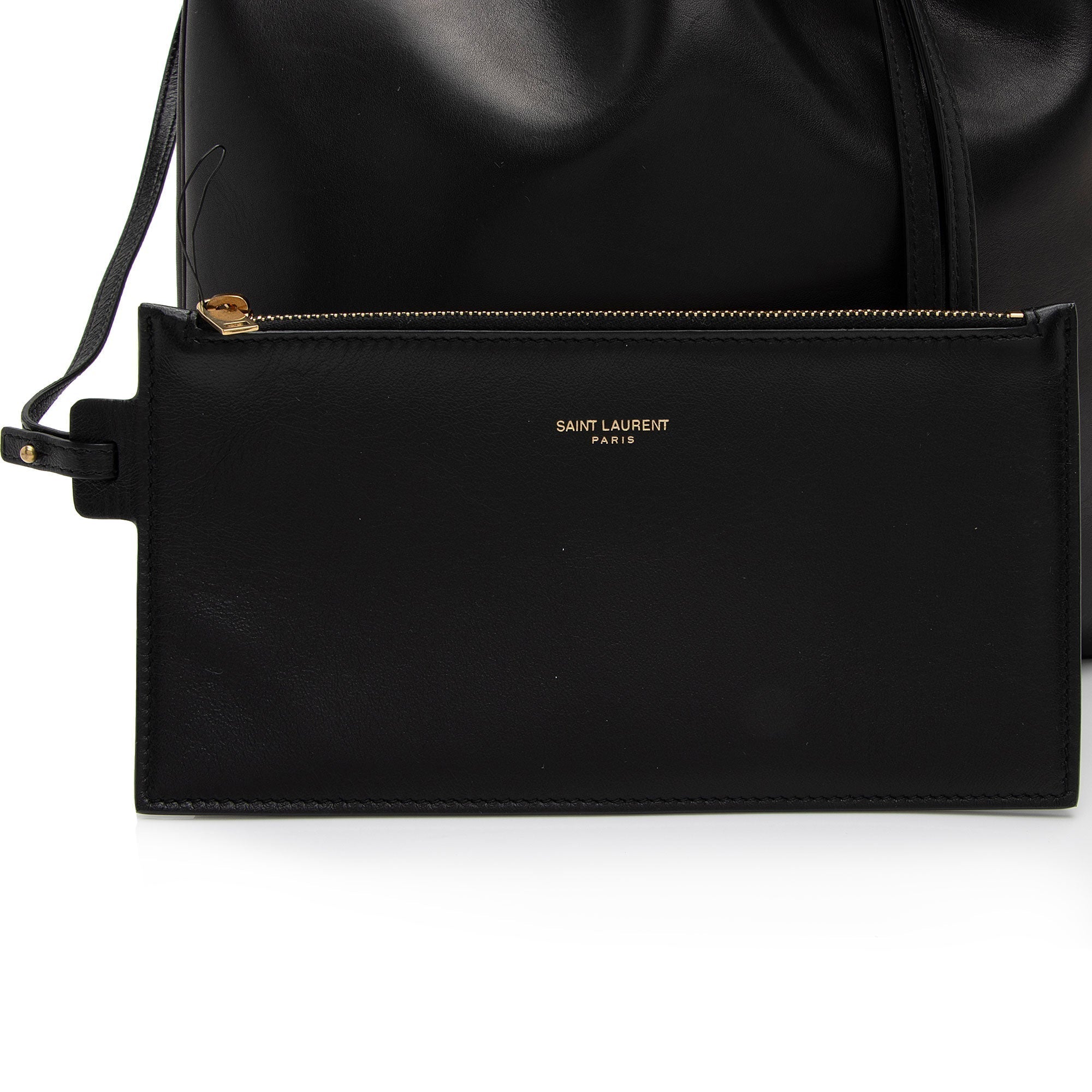 Saint Laurent Calfskin Paris VII Medium Hobo (SHF-meO3qA)