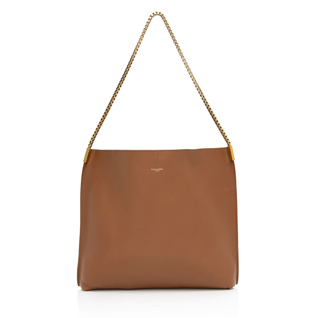 Saint Laurent Calfskin Suzanne Medium Hobo (SHF-SJ1WNu)