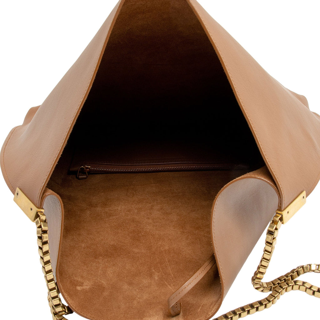 Saint Laurent Calfskin Suzanne Medium Hobo (SHF-SJ1WNu)