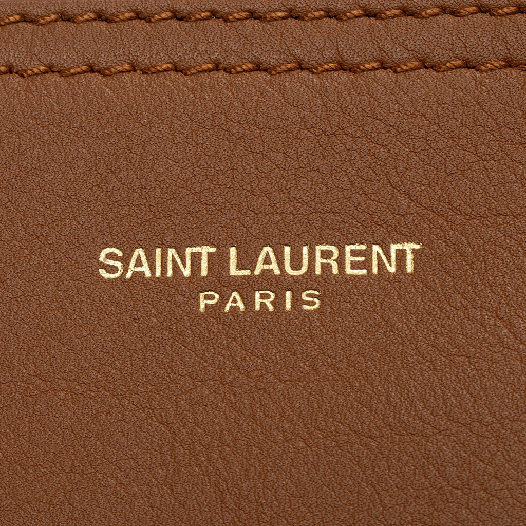 Saint Laurent Calfskin Suzanne Medium Hobo (SHF-SJ1WNu)