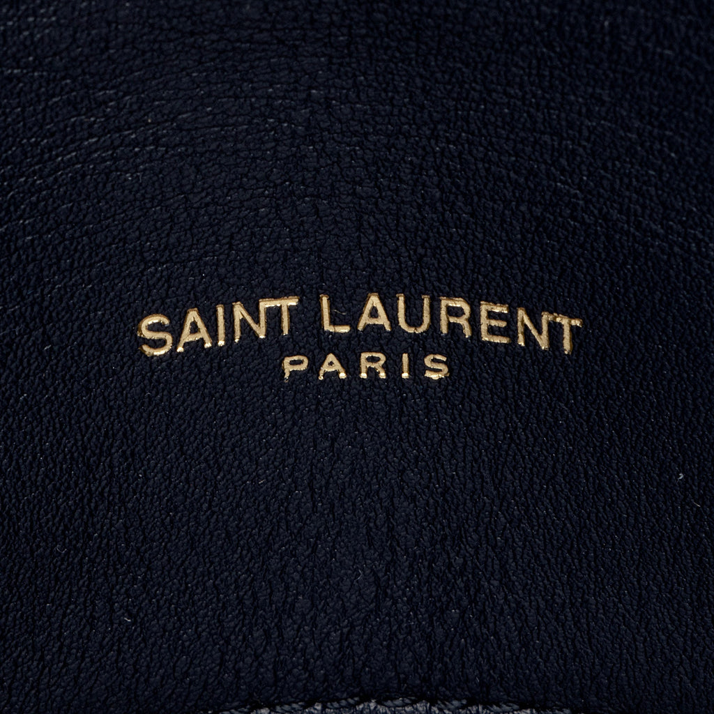 Saint Laurent Canvas Monogram Puffer LouLou Small Shoulder Bag (SHF-XqWUzx)