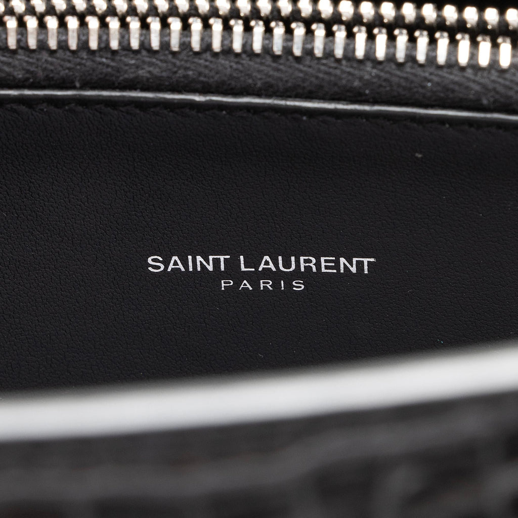 Saint Laurent Croc Embossed Leather Sac De Jour Small Tote (SHF-Cqj90b)