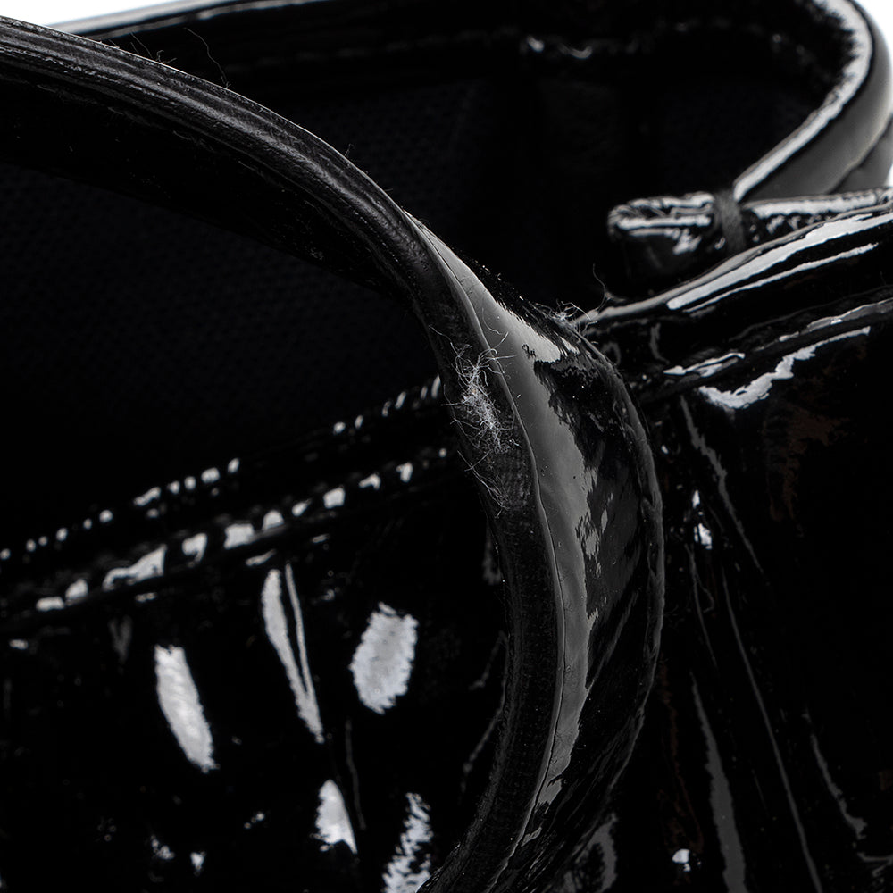 Saint Laurent Croc Embossed Patent Leather Raspail Tote (SHF-19265)