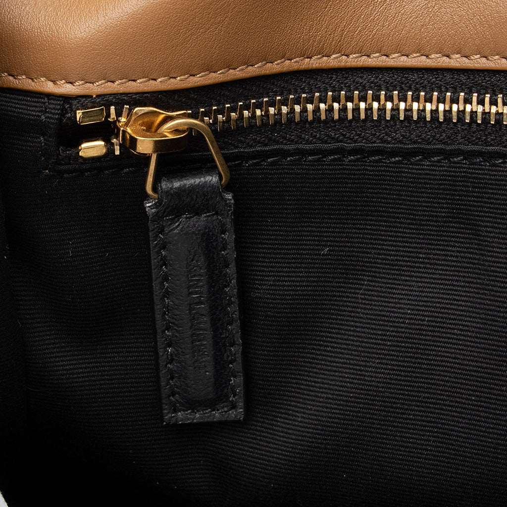 Saint Laurent Denim Suede Monogram Niki Medium Shoulder Bag (SHF-fpTQXb)