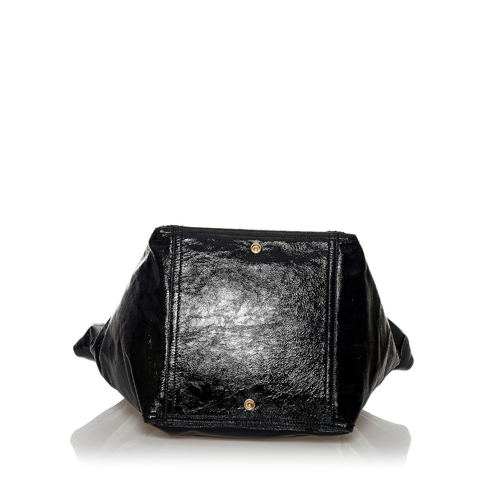 Saint Laurent Downtown Patent Leather Tote Bag (SHG-30020)