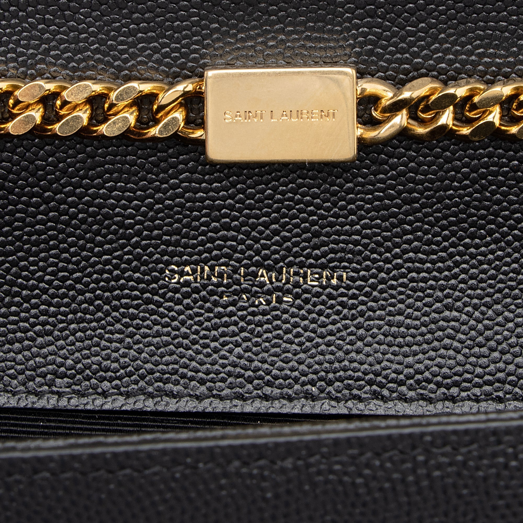 Saint Laurent Grain de Poudre Monogram Kate Chain Small Shoulder Bag (SHF-fpBhFG)