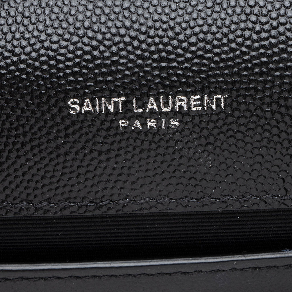 Saint Laurent Grain de Poudre Monogram Kate Medium Shoulder Bag (SHF-uJEVt3)