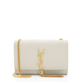 Saint Laurent Grain de Poudre Monogram Kate Tassel Small Shoulder Bag (SHF-qkyzOA)