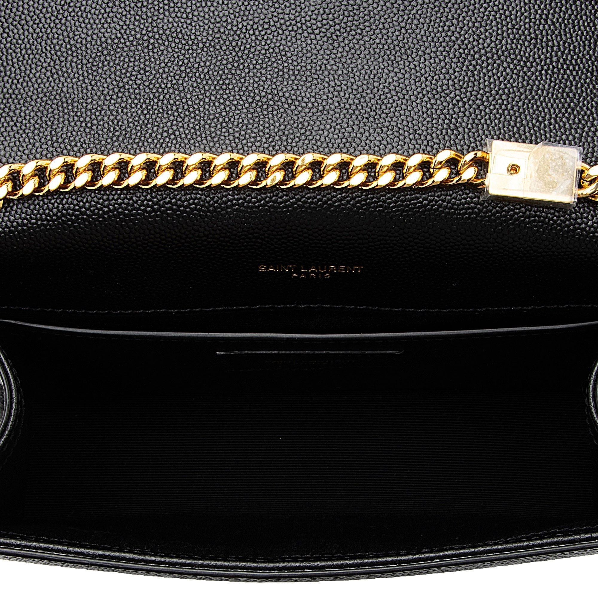 Saint Laurent Grain de Poudre Monogram Kate Tassel Small Shoulder Bag (SHF-GBTrrt)
