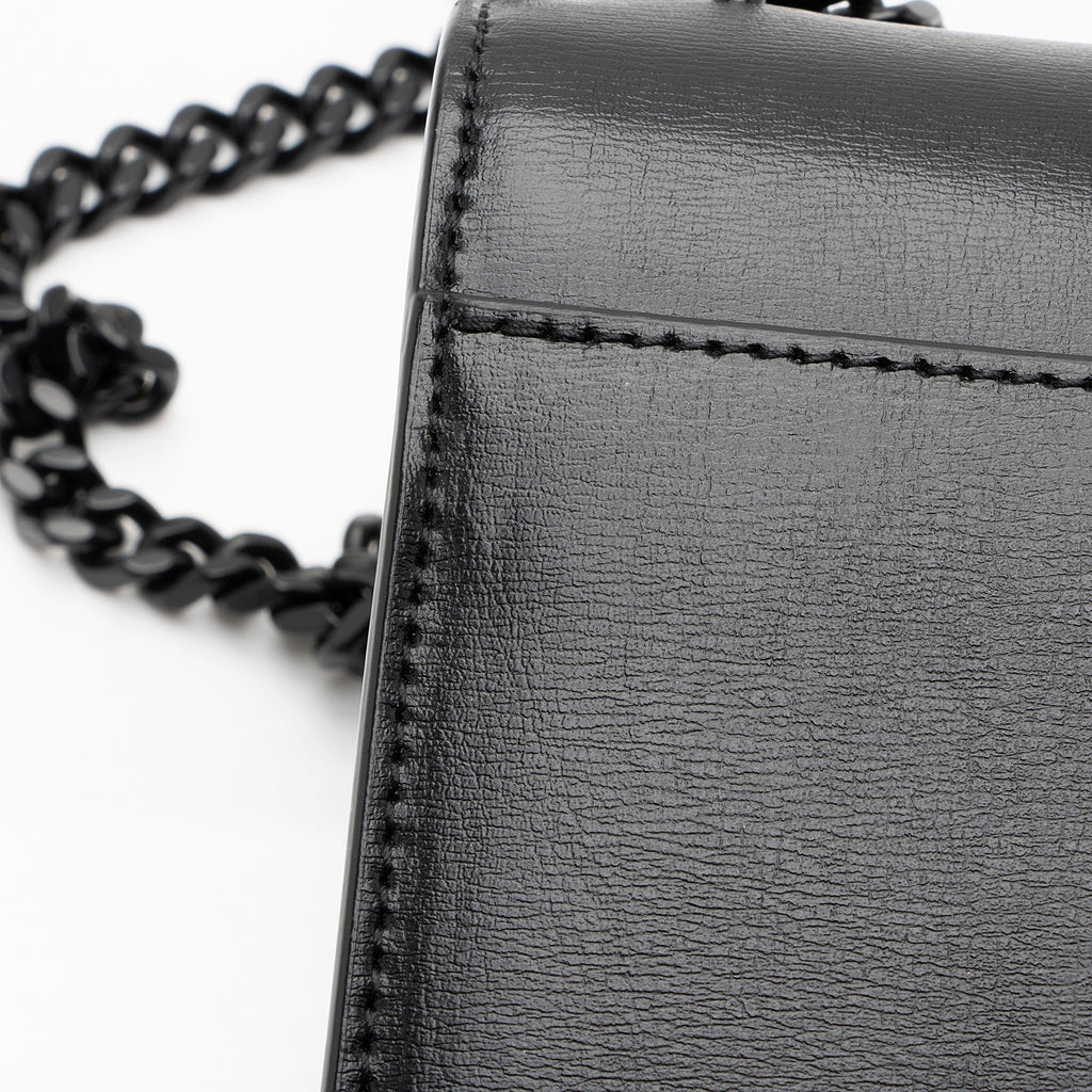 Saint Laurent Grained Calfskin Monogram Sunset Medium Shoulder Bag (SHF-kSaHp8)