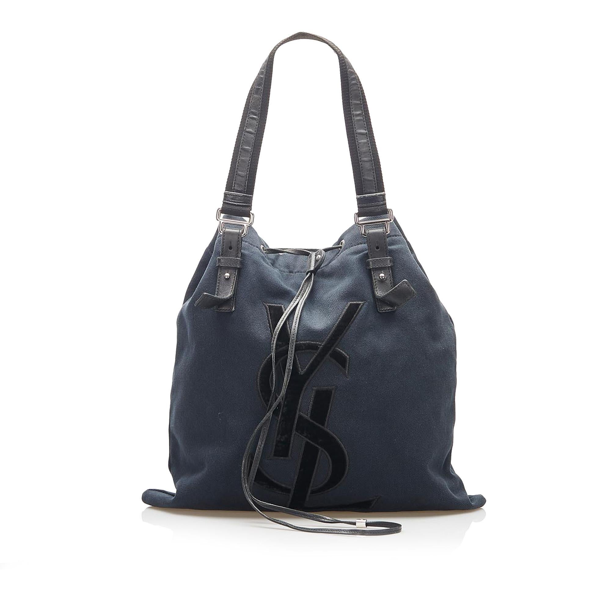 Saint Laurent Kahala Canvas Tote Bag (SHG-16896)
