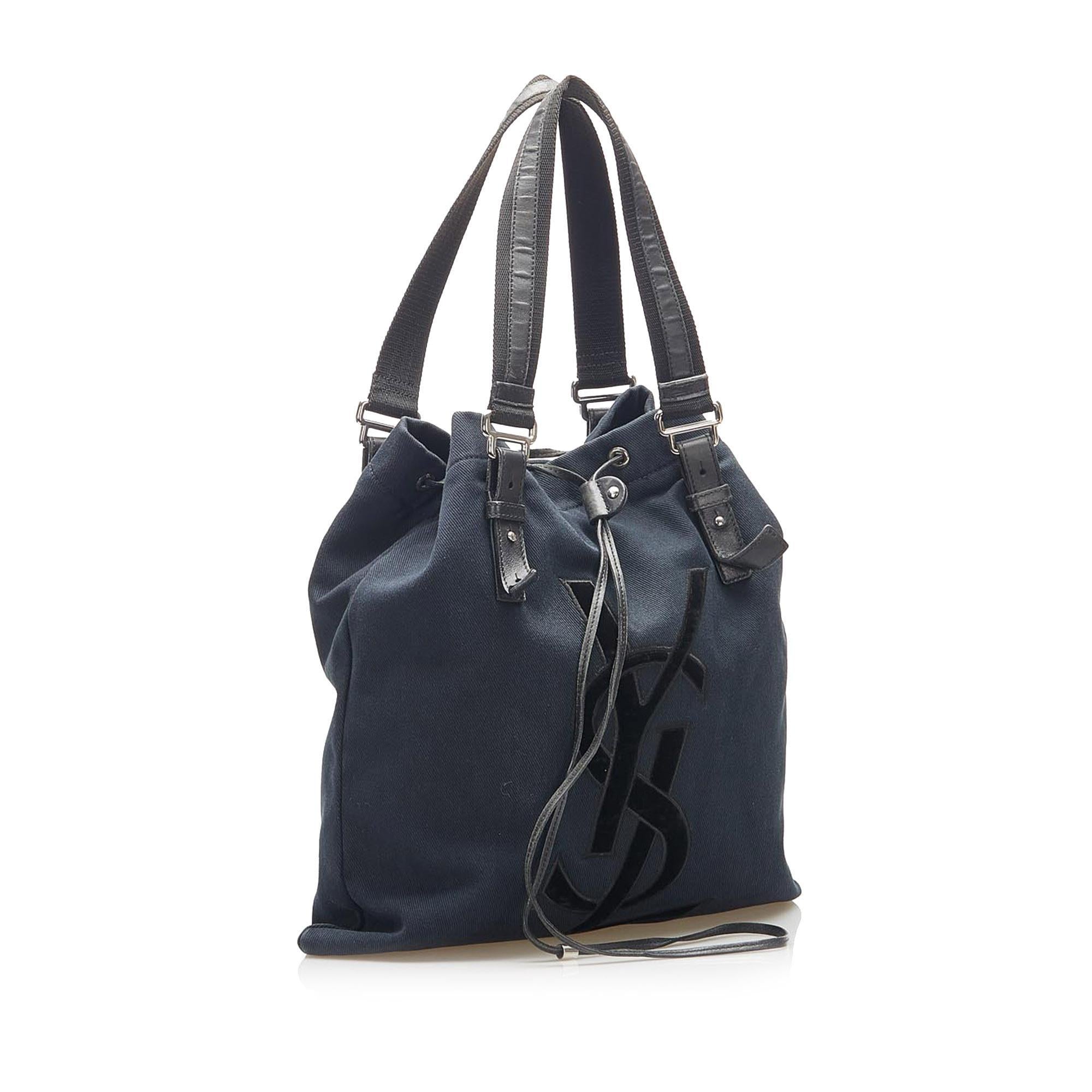 Saint Laurent Kahala Canvas Tote Bag (SHG-16896)